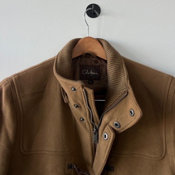 Vintage Cole Haan Men’s Duffel Brown Duffle Coat - Small - Picture 2 of 4